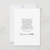 Modern Arch Boho Wedding Bedankt (Achterkant)