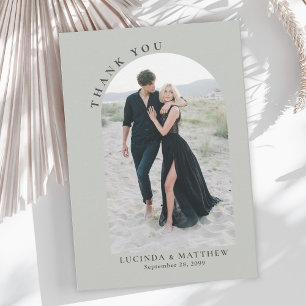 Modern Arch Boho Wedding Bedankt