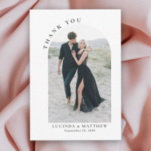 Modern Arch Boho Wedding Bedankt