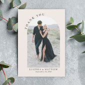 Modern Arch Boho Wedding Bedankt