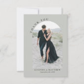 Modern Arch Boho Wedding Bedankt (Voorkant)