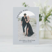 Modern Arch Boho Wedding Bedankt (Staand voorkant)