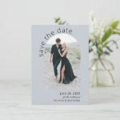 Modern Arch Boho Wedding Save the Date (Staand voorkant)