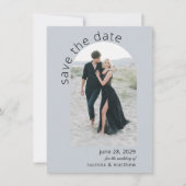 Modern Arch Boho Wedding Save the Date (Voorkant)