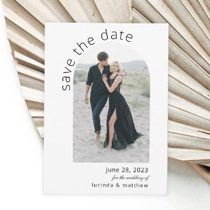 Modern Arch Boho Wedding Save the Date