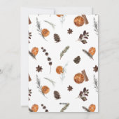 Modern Arch Boho Winter Citrus Merry Kersthol Feestdagenkaart (Achterkant)