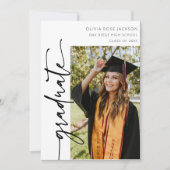 Modern Arch Casual Foto Afstuderen Aankondiging (Voorkant)