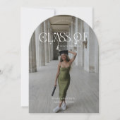 Modern Arch | Class Of Graduation Announcement Kaart (Voorkant)