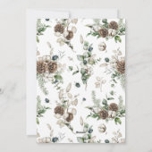 Modern Arch Farmhouse Greenery Merry kerst Hol Feestdagenkaart (Achterkant)