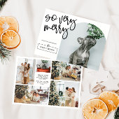 Modern Arch Foto Familie Kerstmis Feestdagenkaart