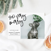 Modern Arch Foto Familie Kerstmis Feestdagenkaart