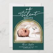 Modern Arch Frame Birth Announcement Feestdagenkaart (Voorkant)