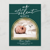 Modern Arch Frame Birth Announcement Feestdagenkaart (Voorkant)