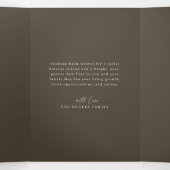 Modern Arch Geometric Beach Photo Family Christmas Drieluik Wenskaart (Binnenkant midden)