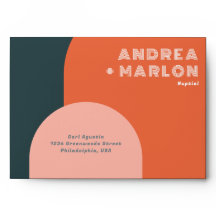 Modern Arch Groovy Retro Wedding