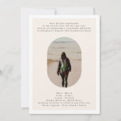 Modern Arch High School Photo Graduate Aankondiging (Achterkant)