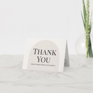 Modern Arch Jewish Wedding Thank You Card Template Bedankkaart
