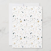 Modern Arch Light Terrazzo Vrijgezellenfeest Kaart (Achterkant)