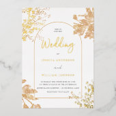 Modern Arch Lijst Folie Uitnodiging (Voorkant)