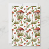 Modern Arch Little Mushroom Baby shower Kaart (Achterkant)