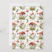 Modern Arch Little Mushroom Baby shower Kaart (Achterkant)