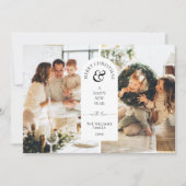 Modern Arch Merry Christmas Photo Holiday Kaart (Voorkant)