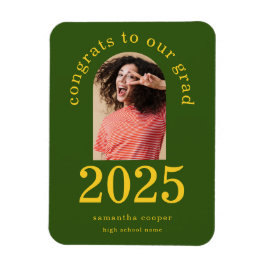 Modern Arch Photo 2024 Afstudeerder Groene Aankond Magneet