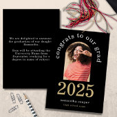 Modern Arch Photo 2025 Afstudeerder Black aangekon Aankondiging