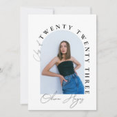 Modern Arch Photo Afstudeerder Party Kaart (Voorkant)