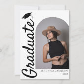 Modern Arch Photo Afstuderen Aankondiging (Voorkant)