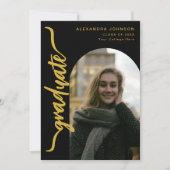 Modern Arch Photo Afstuderen Aankondiging (Voorkant)