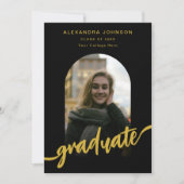 Modern Arch Photo Afstuderen Aankondiging (Voorkant)