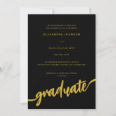 Modern Arch Photo Afstuderen Aankondiging (Achterkant)