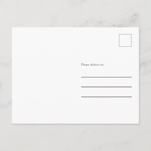 Modern Arch Photo Afstuderen Briefkaart (Achterkant)