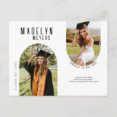 Modern Arch Photo Afstuderen Briefkaart (Voorkant)