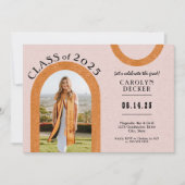 Modern Arch Photo Afstuderen Kaart (Voorkant)