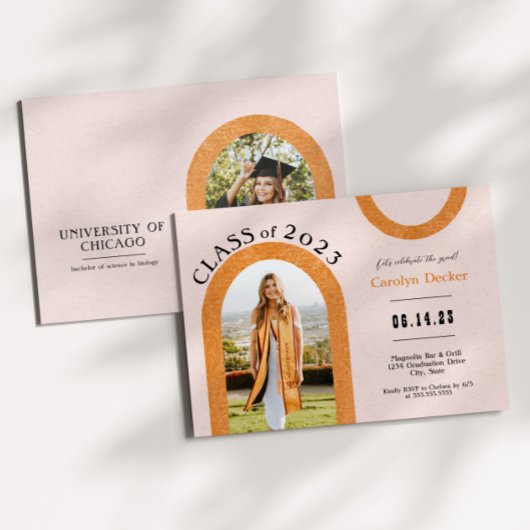 Modern Arch Photo Afstuderen Kaart