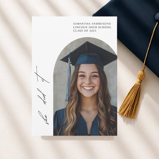 Modern Arch Photo Afstuderen | Klasse van 2025 Kaart