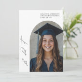 Modern Arch Photo Afstuderen | Klasse van 2025 Kaart (Staand voorkant)