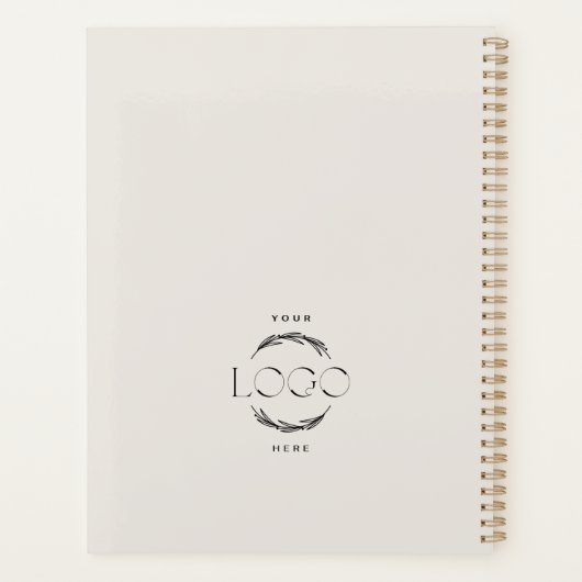 Modern arch photo Business Branding Planner (Achterkant)