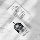 Modern Arch Photo Christelijke gedenkgebed Kaarten Visitekaartje