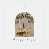 Modern Arch Photo Drive Safe Car Ornament (Achterkant)