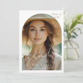 Modern Arch Photo Graduation Aankondiging (Staand voorkant)