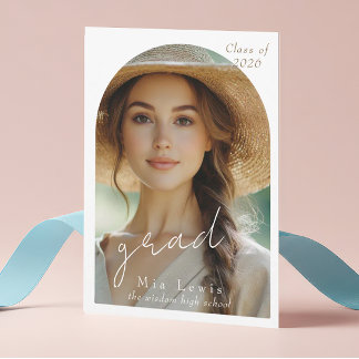 Modern Arch Photo Graduation Aankondiging