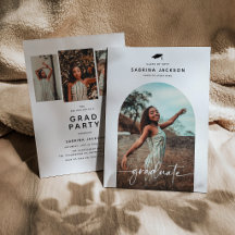 Modern Arch Photo Graduation Party