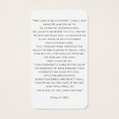 Modern Arch Photo Memorial Prayer Card Visitekaartje (Achterkant)