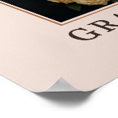 Modern Arch Photo Wedding Welcome Sign  Poster (Hoek)