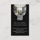 Modern Arch Photos Home Rental Property Manager Visitekaartje (Achterkant)