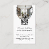 Modern Arch Photos Home Rental Property Manager Visitekaartje (Achterkant)