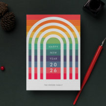 Modern Arch Rainbow Nieuwjaar